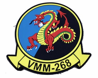 VMM-268 Red Dragons PVC Patch – With Hook and Loop