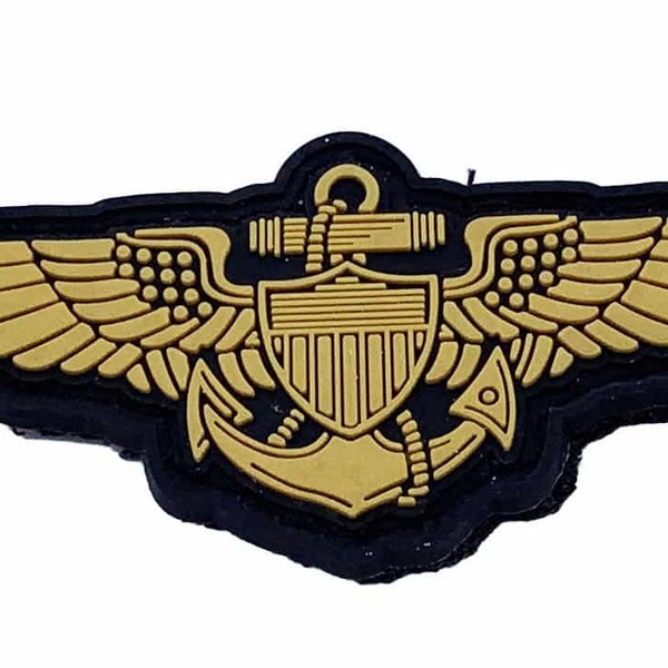 Naval Aviator Wings PVC Patch – With Hook and Loop