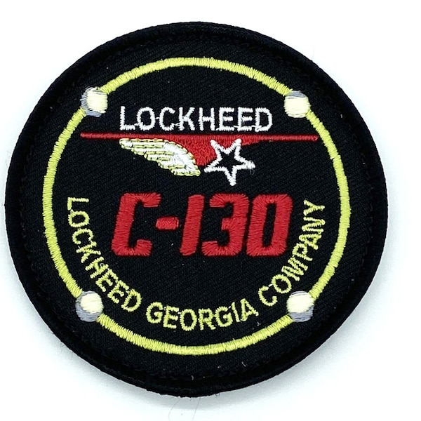 Lockheed Martin® C-130 Hercules® Yoke Patch – Plastic Backing, Officially Licensed, 3"