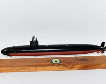 USS San Juan SSN-751 Submarine,Navy,Scale Model,Mahogany,20 inch,LA Class