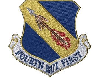 4th Fighter Wing FOURTH BUT FIRST Patch – Plastic Backing