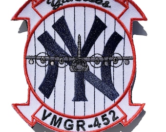 VMGR-452 Yankees Patch – Plastic Backing, 4"