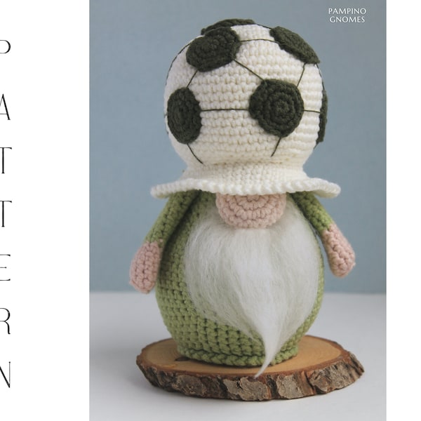 Football Gnome Crochet Pattern, Crochet FIFA Ball Gnome Doll, Amigurumi Gnome pattern