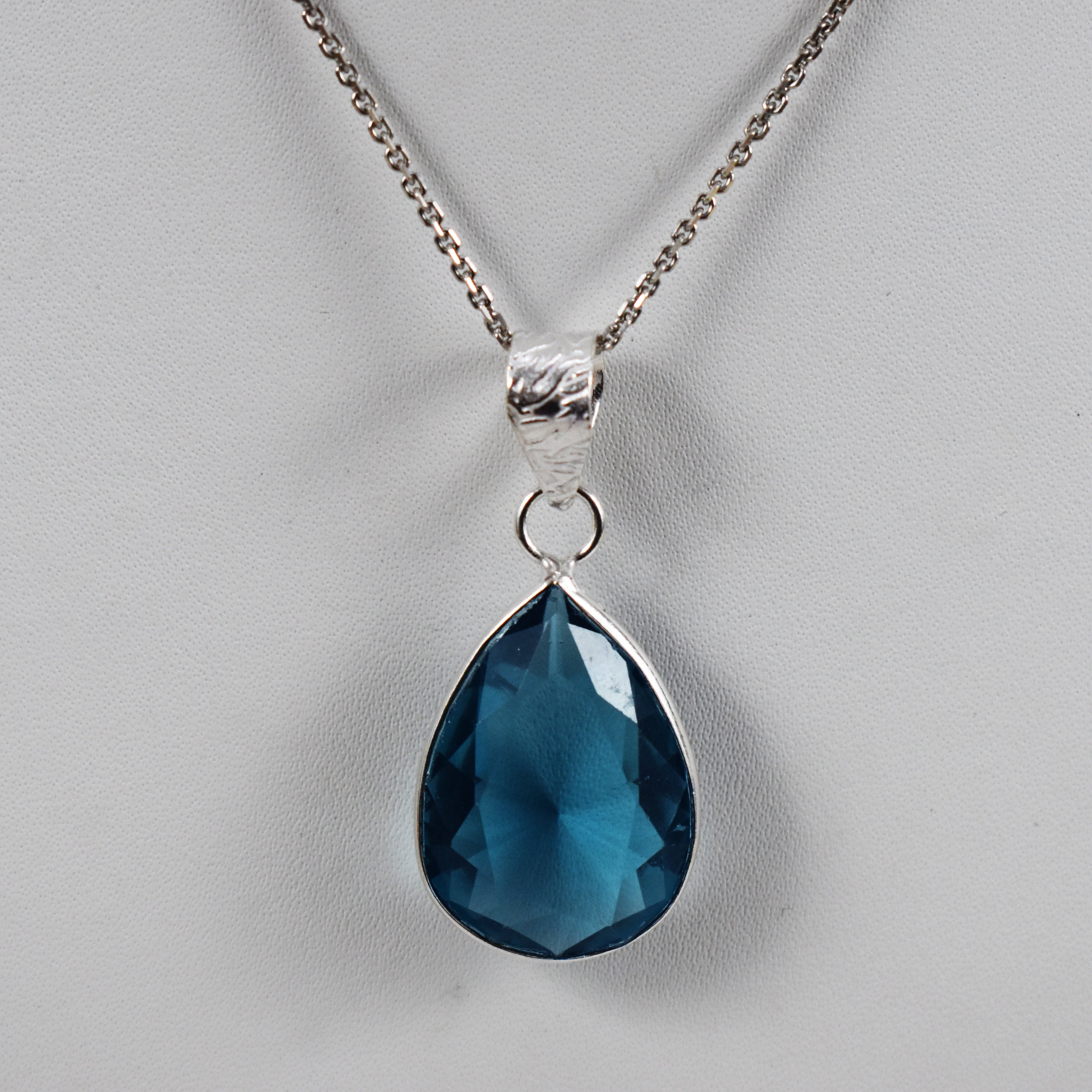 Buy London Blue Topaz Pendant Necklace-925 Sterling Silver Pendant