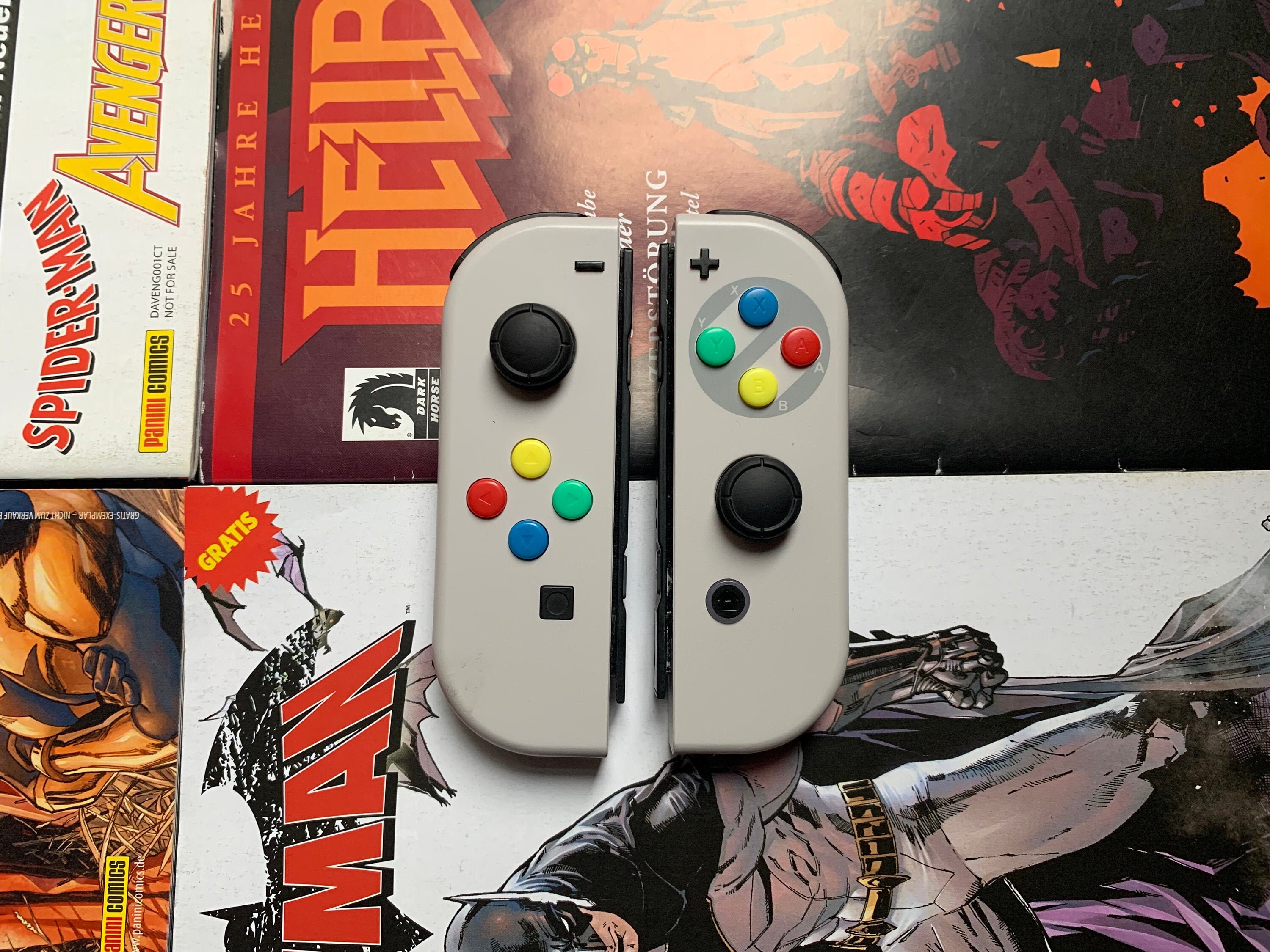 Nintendo Switch Joy Con SNES Style Retro Etsy