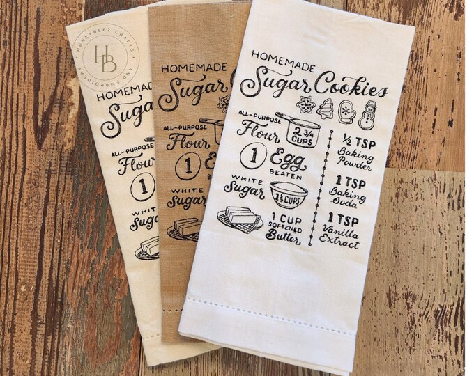 Personalized - Custom Towels - Sugar Cookies Kitchen Towels