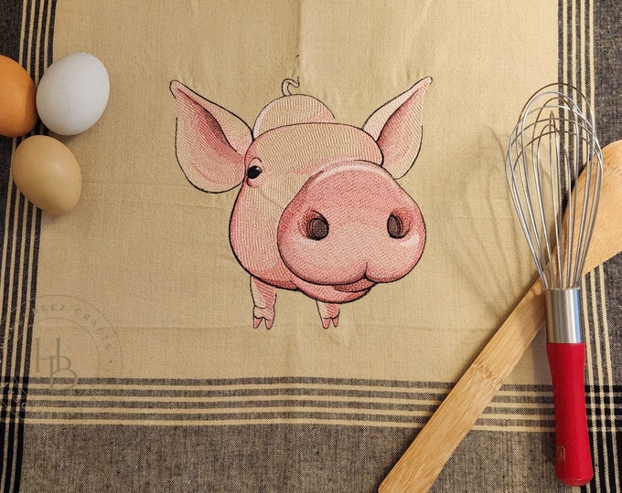 Personalized - Custom Towels - Nosy Piggy Kitchen Towels