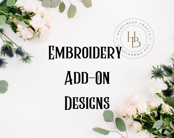 ADD ON - Find an embroidery design online and I'll add it to your baby quilt, Apron or Kitchen Towels