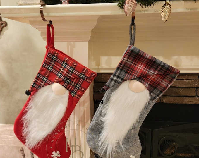 Gnome Christmas Stocking: Keepsake stocking