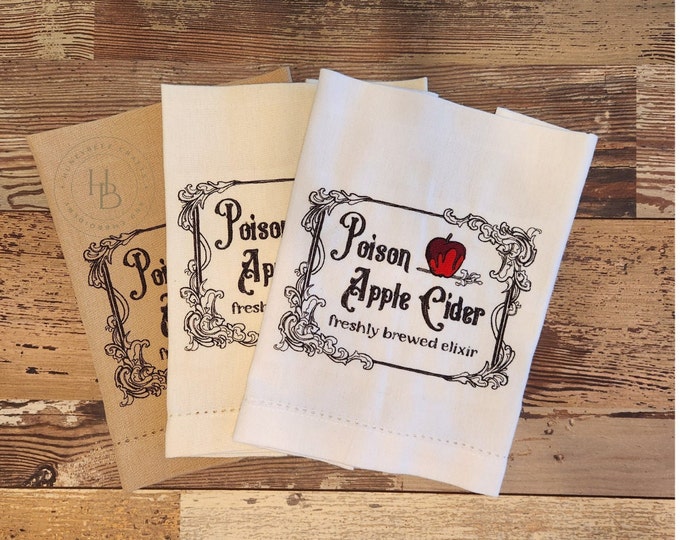 Personalized - Custom Kitchen Towels - Poison Apple Kitchen Towels