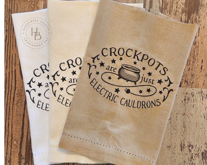 Personalized - Custom Towels - Cauldron Kitchen Towels