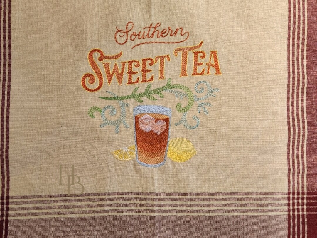 Southern Sweet Tea Kitchen Towels Made in USA Handmade Etsy