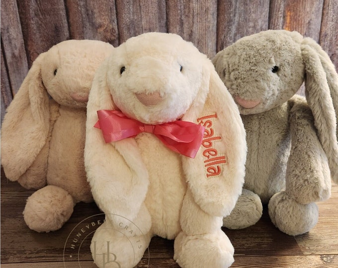 Personalized, Bitty Bunny Embroidered Bunny