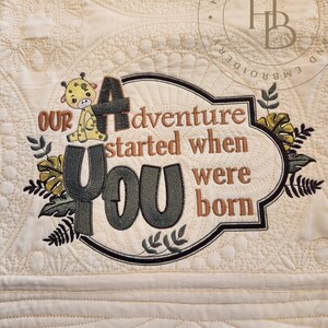 Custom Baby Quilt Safari Adventure baby Quilt blanket- Baby Gift - Newborn- Personalized - Embroidered - Nursery - Baby Shower