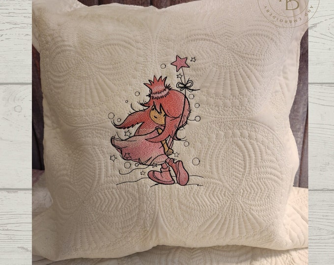 Personalized, Dreamy Princess  quilted baby pillow sham