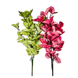 19H&quot; Artistic Leaf Spray - Artificial Greenery in Choice of Vibrant Lime Green or Romantic Rose Pink-FG571931/FG571938