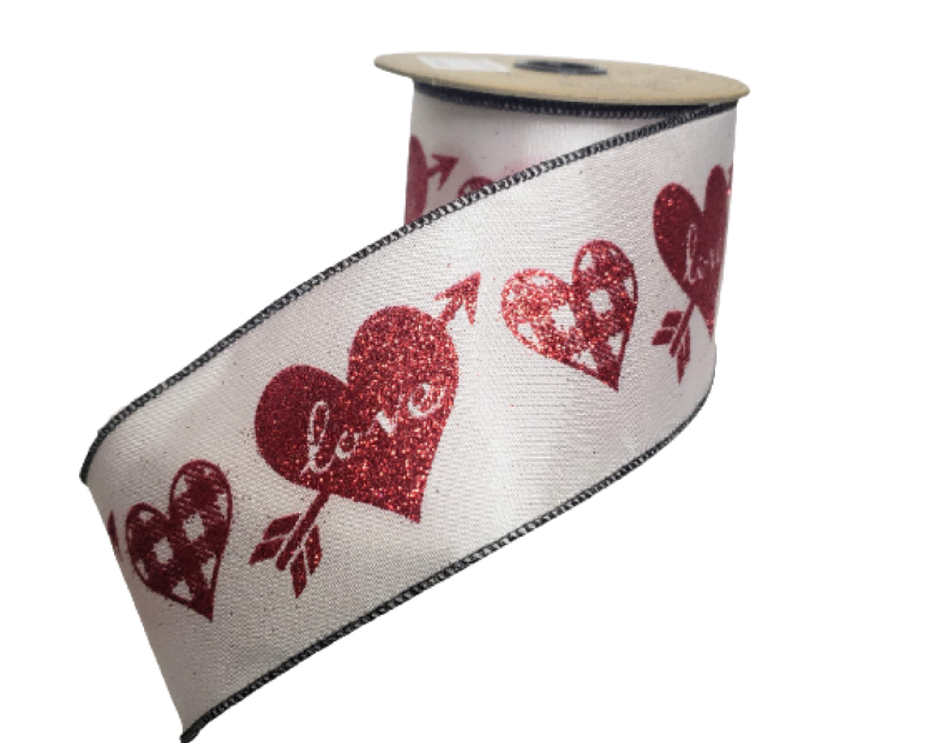 Love♡ribbon Amazon.com: AnyDesign Valentine's Day Wired Edge Ribbon 2.5