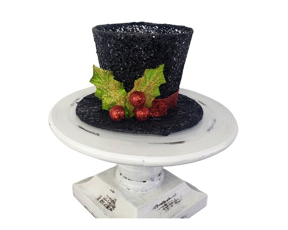 Xc8304-4.5 Glitter Christmas Top Hat 