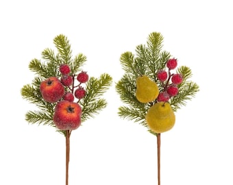 Iced Fruit Greenery Spray 16" Set of 2-F4602623