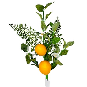 EC8265-24H&quot; Artificial Mixed Greenery Lemon Spray,artificial lemons,Wreath Supplies,Floral Supplies,faux lemon spray,lemon wreath supplies