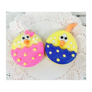 Easter Chic Cookies, Fake Bakes, Easter fake bakes, Faux sweets, Easter Decor, Spring Tiered Tray decor, Faux cookies, Fake cookie prop