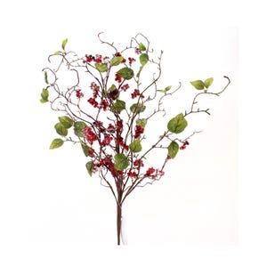 30" Frosted Viburnum Berry Bush – Designer Holiday Floral Accent for Winter Decor | TCT Crafts - 261224