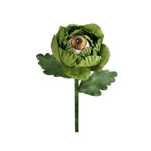 Spooky Fabric Eyeball Flower Stem | 24&quot; Whimsical Halloween Decoration by TCT Crafts -57141GN