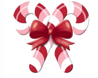 13"x12" Metal Embossed Candy Cane Sign – Festive Red, White, and Pink Christmas Wall Decor | TCT Crafts I MD136593
