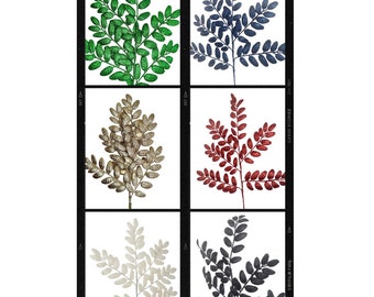 Honey Locust Glitter Wreath Christmas Tree Spray in Red Midnight Blue Black Iridescent, Artificial Christmas Tree Topper Glitter Sprays