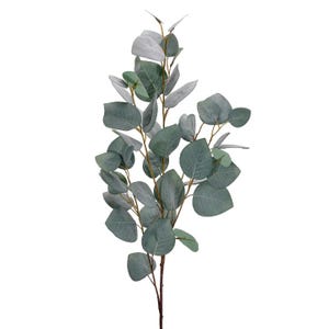 Artificial Greenery Spray for Wreaths and Arrangements - Green Eucalyptus Spray for Centerpieces or Floral Home Decor - MTF23813