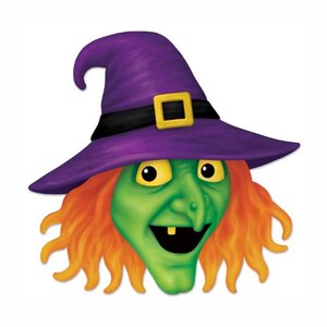 12.25"x12" Metal Embossed Witch Halloween Sign – Fun & Festive Wall Decor | TCT Crafts I MD1379A1