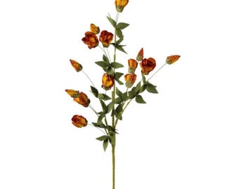 Fall Flower Spray 31" – Orange Yellow Artificial Stem for Wreaths, Arrangements, Centerpieces & Seasonal Home Decor-FH805377