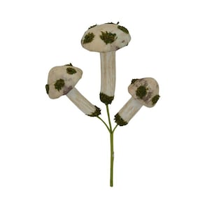 11" Foam Mushroom Pick-Rustic Woodland Decoration for Fairy Gardens, Spring Arrangements, and Nature-Inspired Decor