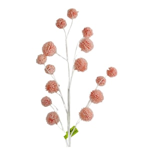 Flores rosa: spray Allium bola de neve rosa de 28 polegadas - toque floral gracioso para sua decoração-85550PK