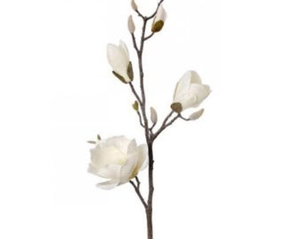 Frosted White Magnolia Spray 32"-MTX70608