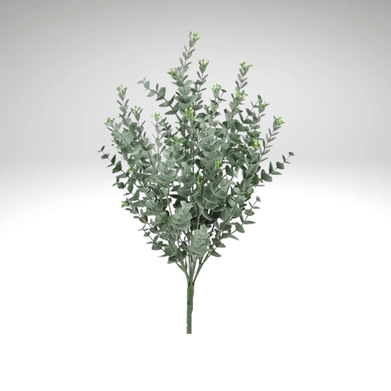 Artificial Seeded Eucalyptus Bush Dark Green-pf1724 - Etsy