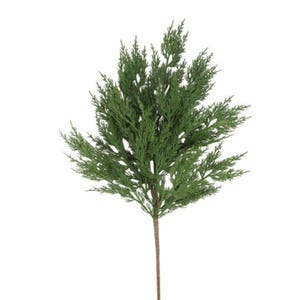 28" Artificial Cypress Spray | Faux Evergreen Branch for Holiday Wreaths, Centerpieces & Winter Greenery-XX7980