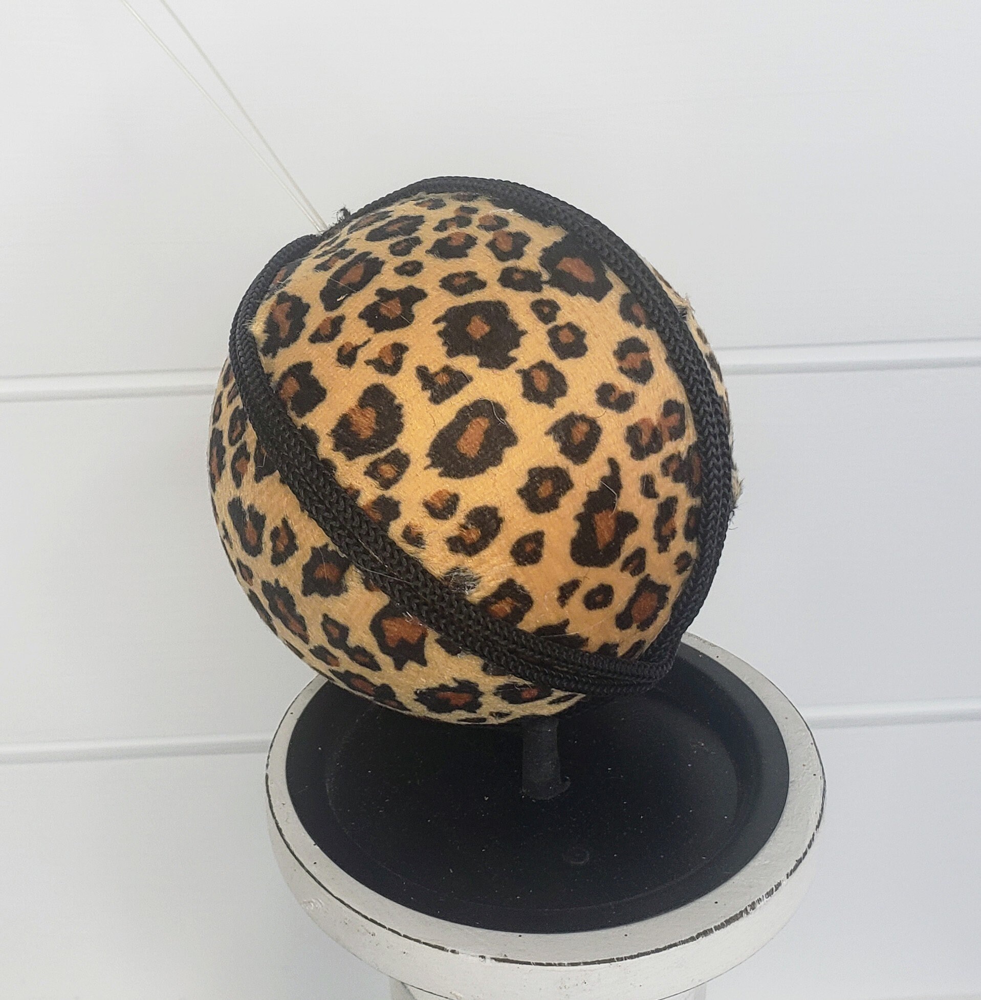 Exotic Elegance: 4-inch Animal Print Fabric/foam Ornament - Gold/brown ...