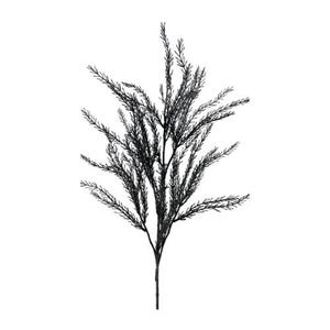 32 "Schwarzer Kunststofffüller Spray | Gothic Blumenakzent | Halloween & Feiertagsdekor -57104BK
