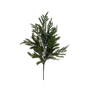 30&quot; Realistic Ming Pine Spray | Faux Noble Fir Christmas Greenery | Realistic Pine Pick for Holiday Wreaths, Swags, Arrangements-XX9782