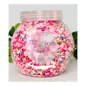 150g Spring Pastel & Rainbow Polymer Clay Sprinkle Mix - Perfect for Fake Bakes, Clay Art, Slime - Bright, Cheerful, and Festive