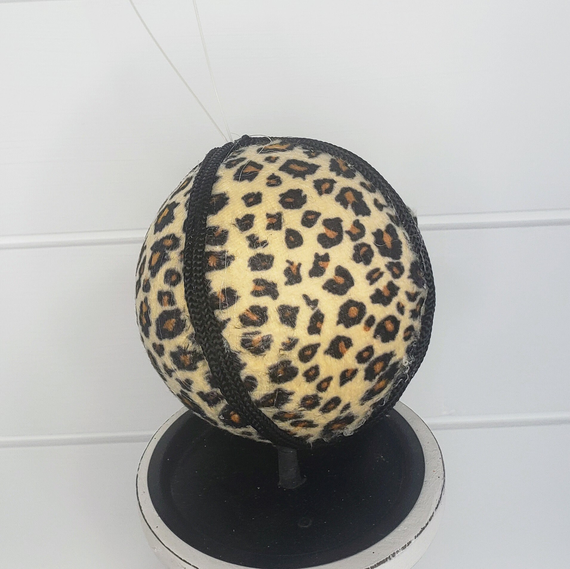 Natural Elegance: 4-inch Animal Print Fabric/foam Ornament - Natural ...