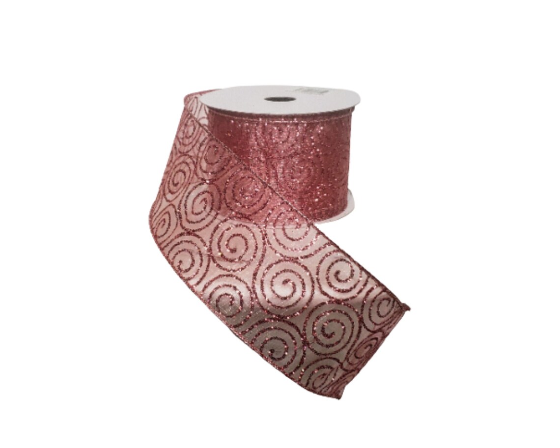 Pink Swirl Ribbons Q170096-2.5
