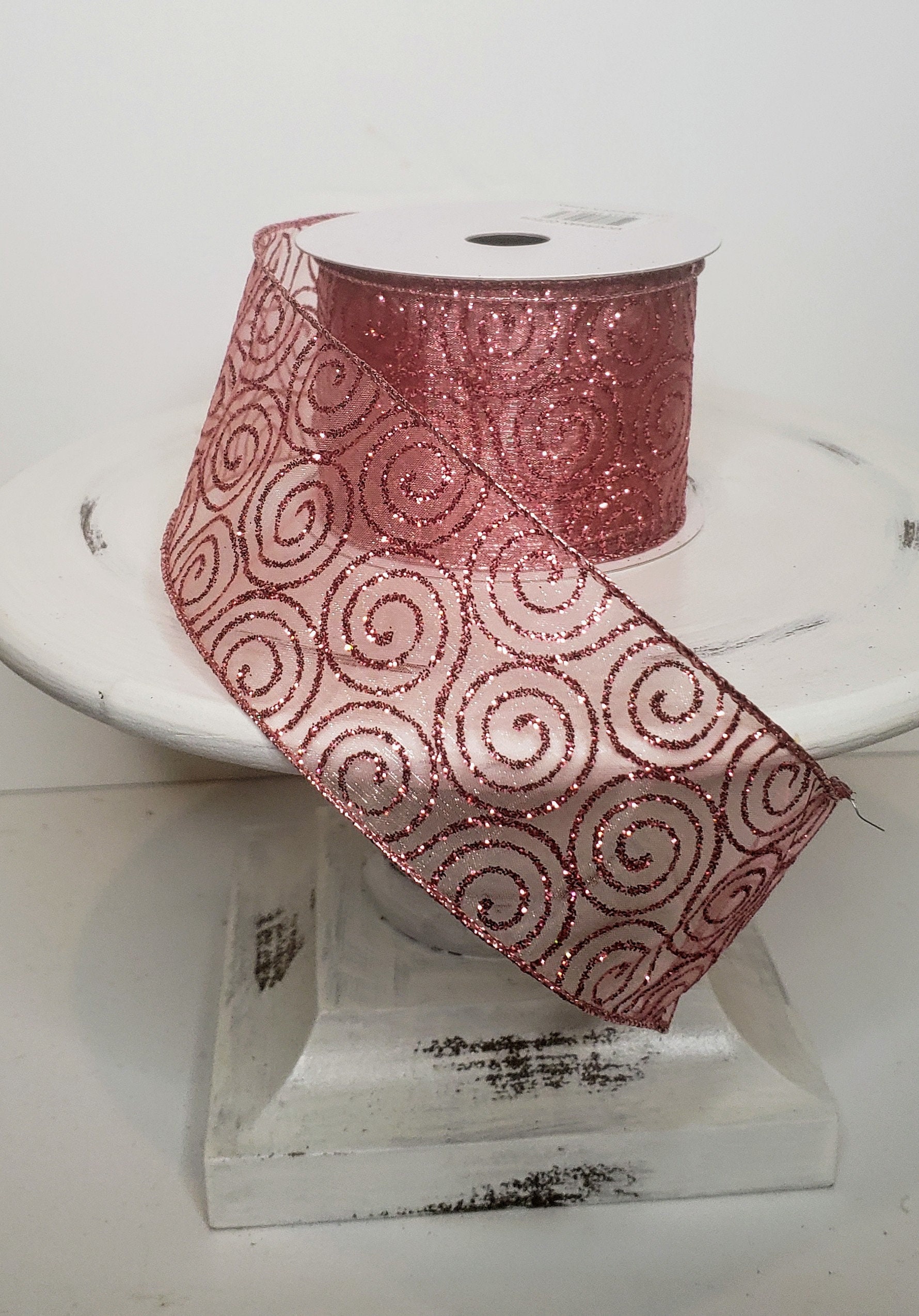 Pink Swirl Ribbons Q170096-2.5