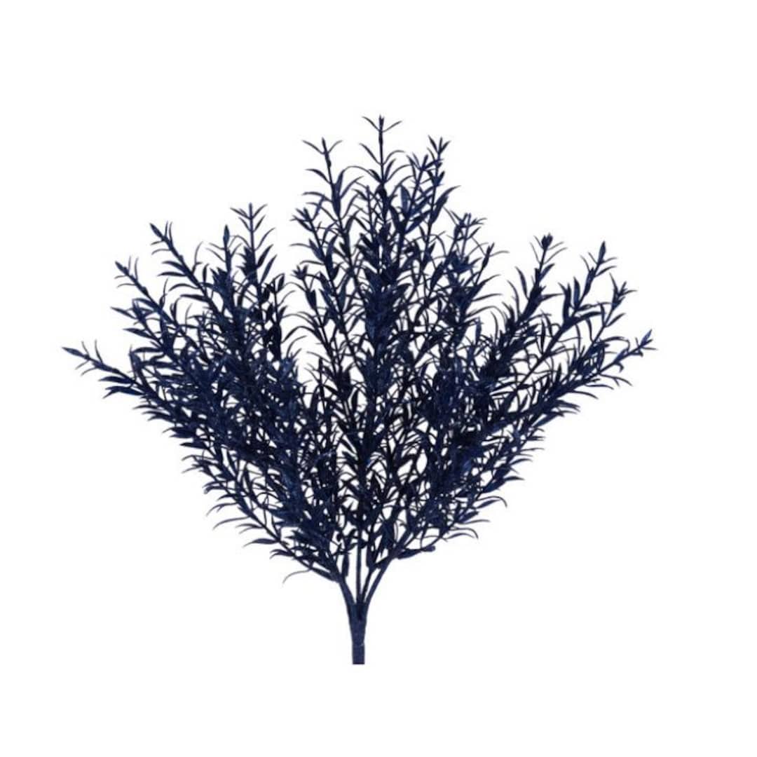 Navy Blue Glitter Rosemary Bush 13