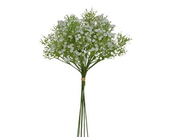 18" Artificial Baby's Breath Bundle-Faux Gypsophila Spray x6 Stems for Floral Arrangements, Wedding Bouquets & Home Decor-84853