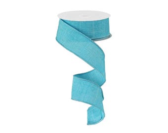 Royal Burlap Wired Ribbon 1.5"x10yd –Light Blue-RG127814