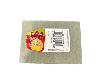 Bloc de mousse florale Dry Desert pour soie et produits naturels - 1 7/8 x 2 13/16 x 3 7/8 po. - Parfait pour le bricolage et la composition