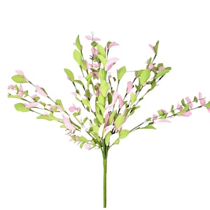 Radiant Elegance: 21-Inch Foam Eva Leaf Bush in Pink and Green-FG539922
