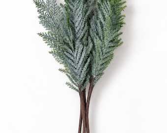 Lightly Snowy Fern Pine Stem Bundle 18" x3-511575